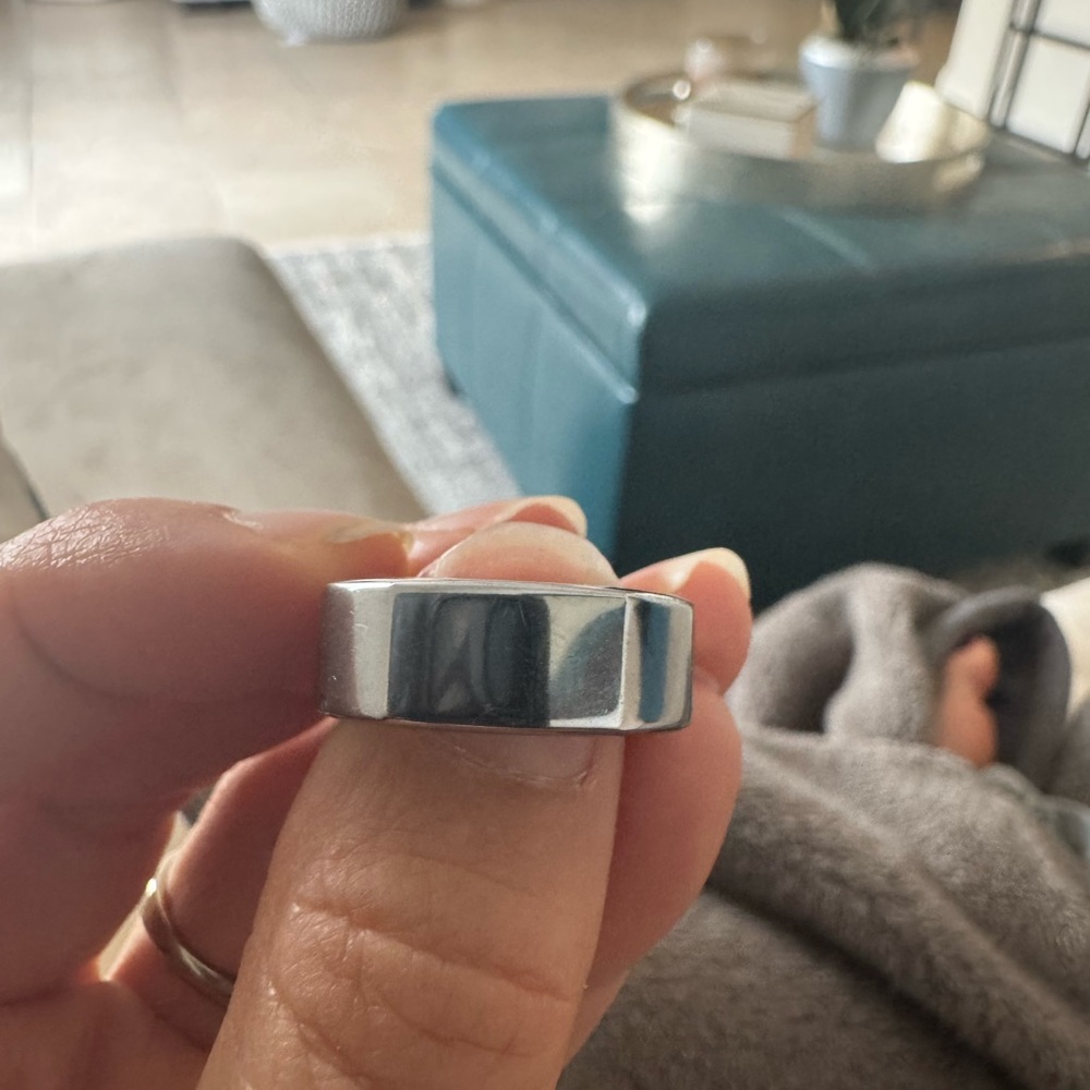 Oura Silver Jewelry Ring Modern Minimalist Design